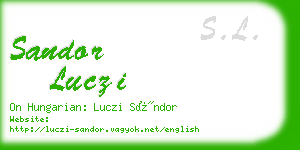 sandor luczi business card